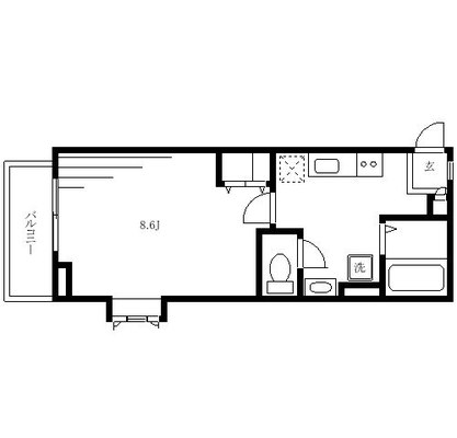 日本大学芸術学部 アパート 1K