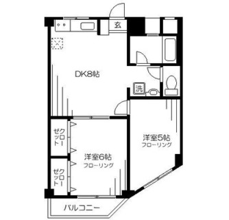 東京都板橋区向原１丁目 賃貸マンション 2DK