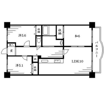 東京都板橋区小茂根１丁目 賃貸マンション 3LDK