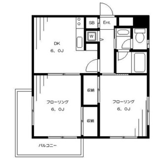 東京都板橋区大谷口上町 賃貸マンション 2DK