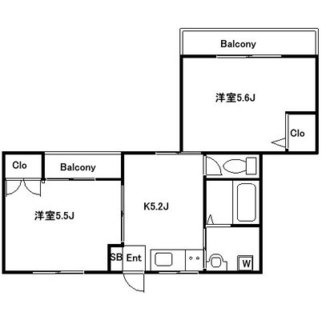 東京都練馬区羽沢２丁目 賃貸マンション 2K